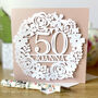 Personalised Floral Bunting Birthday Card, thumbnail 5 of 8