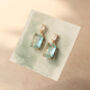 Rainbow Baguette Earrings, thumbnail 6 of 9