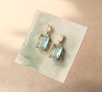 Rainbow Baguette Earrings, 6 of 9