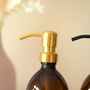 Refillable Amber Bottle With Metal Pump, thumbnail 7 of 10
