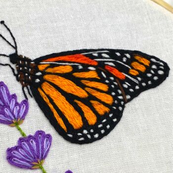 Butterfly Embroidery Kit, 10 of 11