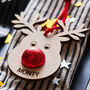 Chocolate Personalised Reindeer Place Setting, thumbnail 2 of 2