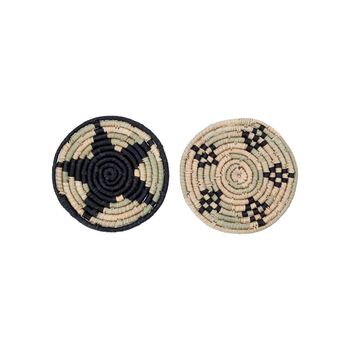 Set Of Two Woven Seagrass Trivets, 3 of 3