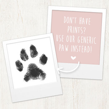 Unframed Paw Print Monochrome Heart Artwork, 2 of 3