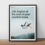 Skiing Art Print Poster, thumbnail 1 of 3