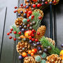 Festive Fruits Natural Christmas Wreath, thumbnail 4 of 9
