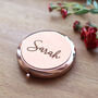 Personalised Rose Gold Compact Mirror, thumbnail 6 of 12