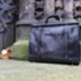 Leather Briefcase For Men Women Black Messenger, thumbnail 11 of 12