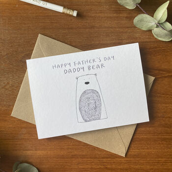 Happy Father's Day Daddy Bear Card, 4 of 5