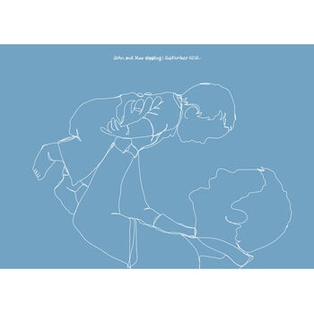 Bespoke Child's Continuous Line Portrait, 8 of 11