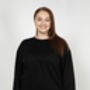 Women's Breastfeeding Black Embroidered Sweatshirt, thumbnail 1 of 3