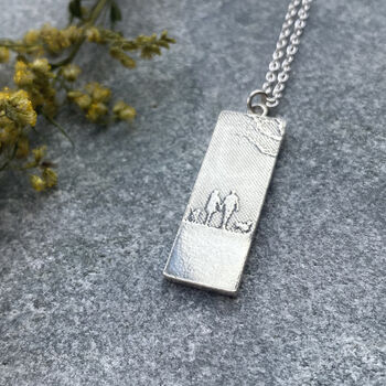Personalised Dog Lovers Couple Necklace With Two Dogs, 4 of 4