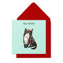 Christmas Cat Wrapped In Lights Pack Of 10 Cards, thumbnail 2 of 3