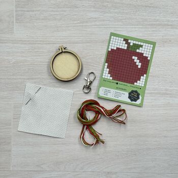 Thank You, Teacher! Apple Mini Matchbox Cross Stitch Kit, 3 of 3