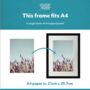 Handmade Black Wooden Picture Frame With Mount For A4, thumbnail 2 of 8