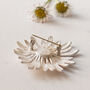 Statement Daisy Gold And Silver Brooch, thumbnail 5 of 8