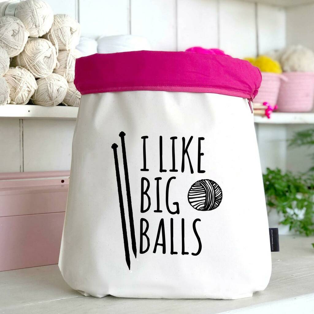 Knitting Gift Funny Personalised Knitting Bag By Kelly ...