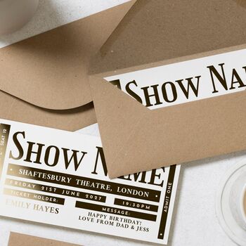 Theatre Concert Ticket Scratch Reveal Gift Voucher, 8 of 9