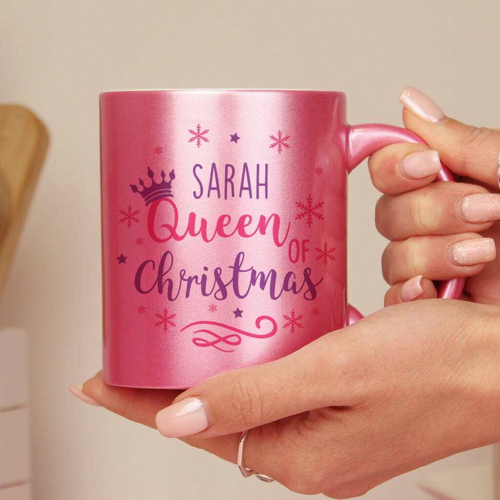 Personalised Queen Of Christmas Mug, 1 of 3