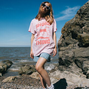 Shore Thing Women's T Shirt With Sandcastle Graphic, 2 of 4