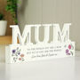 Mum Gift For Mothers Day Personalised Wooden Ornament, thumbnail 6 of 7