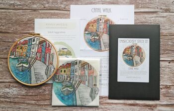 Canal Walk Hand Embroidery Pattern Set, 3 of 8