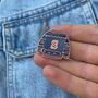 Custom Initial Sweater Enamel Pin – Personalised, thumbnail 4 of 4