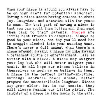 Niece Quotes Gift Print, 2 of 8