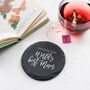 Worlds Best Mum Slate Coaster Gift, thumbnail 1 of 8