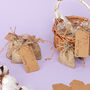 G Decor Set Of Five Or 10 Small Hessian Gift Bags, thumbnail 1 of 8