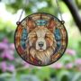 Akita Stained Glass Effect Suncatcher, thumbnail 2 of 6