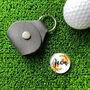 Personalised Orange Flower Golf Ball Marker, thumbnail 4 of 4