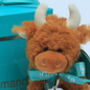 Christmas Highland Mini Brown Cow Soft Toy, Gift Boxed, thumbnail 5 of 9