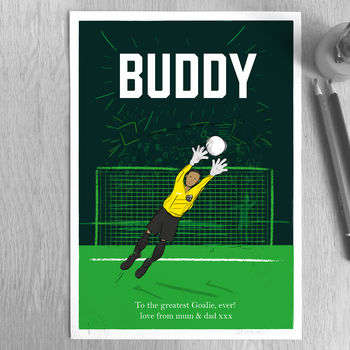 Personalised Footballer Print, 3 of 9