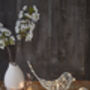 White Wire Sparkle And Shine Robin LED Decoration, thumbnail 1 of 3