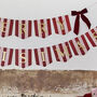 Merry Christmas Banner Velvet Bow Christmas Bunting 2m, thumbnail 2 of 5