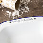 Personalised Cheese And Onion Enamel Pie Dish, thumbnail 1 of 7