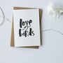 'Love Birds' Wedding Card, thumbnail 2 of 4