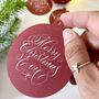 Personalised Calligraphy Bauble Gift Tag, thumbnail 1 of 6