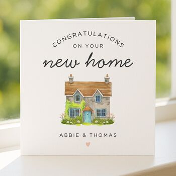 New Home Card Personalised For Couple, 4 of 7