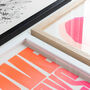 London Born And Bred Risograph Typography Map Print, thumbnail 4 of 4