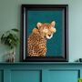 Set Of Three Tiger Cheetah Jaguar Gold Wall Art Print, thumbnail 4 of 5