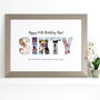 Personalised Photos Inside Sixty Birthday Collage, thumbnail 8 of 9