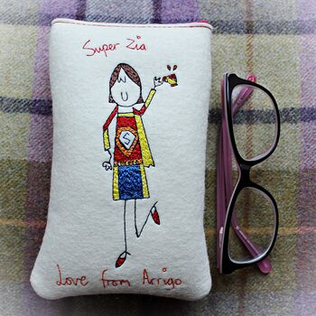 Personalised Super Gran Embroidered Phone Case, 4 of 10