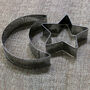 Islamic Moon And Star 2pc 10cm Metal Cookie Cutters, thumbnail 3 of 3