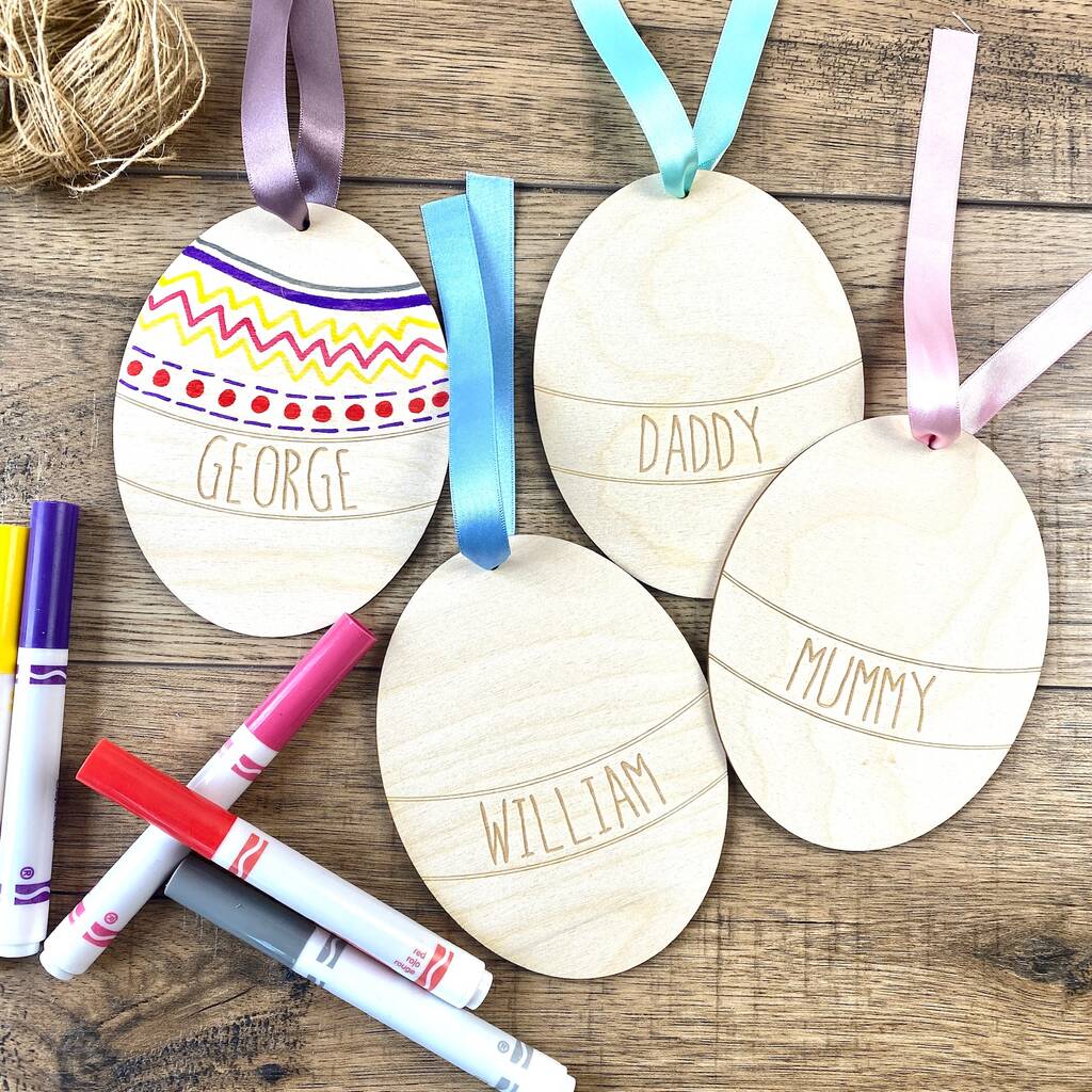 Personalised Decorate Your Own Easter Eggs