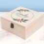 Personalised Floral Wedding Keepsake Box, thumbnail 5 of 12