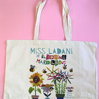Personalised Blooming Marvellous Teacher Bag, 9 of 9