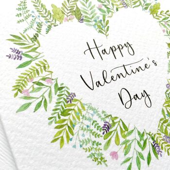 Floral “Happy Valentine's Day” Card, 3 of 3
