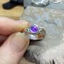 The Heather Amethyst Ring, thumbnail 2 of 4